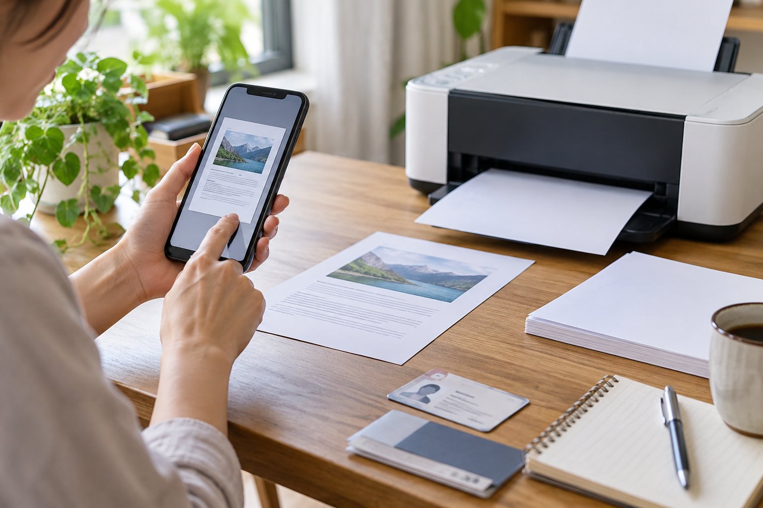 スマホでPDFを印刷する前に:元ファイル・倍率・個人情報を考えるための説明用イメージ